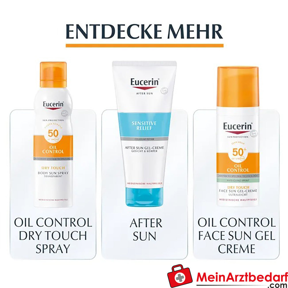 Eucerin® Oil Control Dry Touch Spray LSF 30 – für empfindliche und zu Akne neigende Haut, 200ml.
