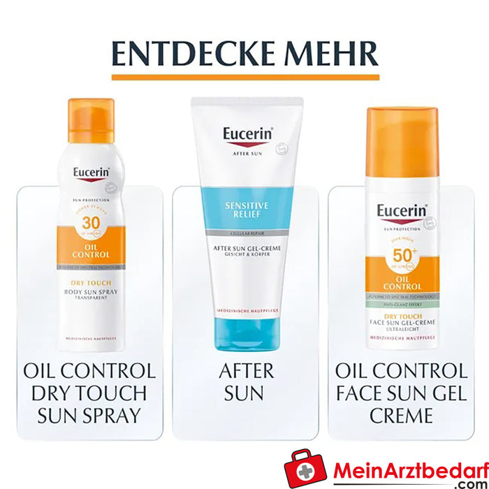 Eucerin® Oil Control Dry Touch Spray LSF 50 – für empfindliche und zu Akne neigende Haut, 200ml