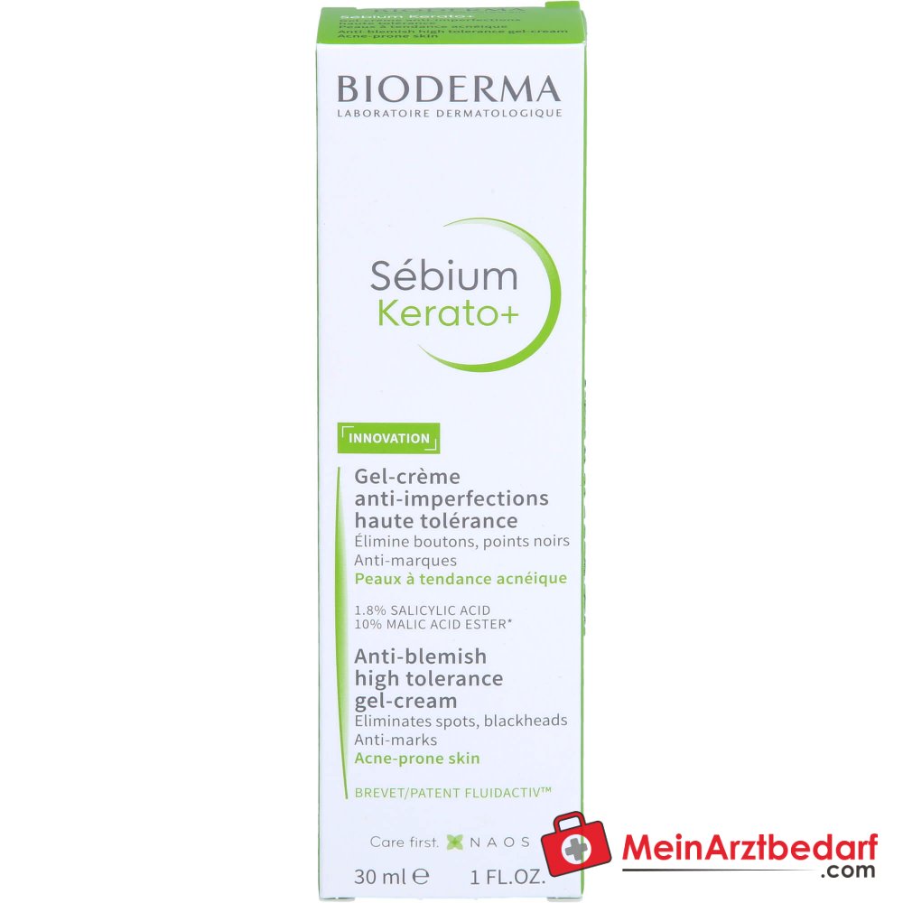 Bioderma Sébium Kerato+ Gel-Creme, 30 ml.
