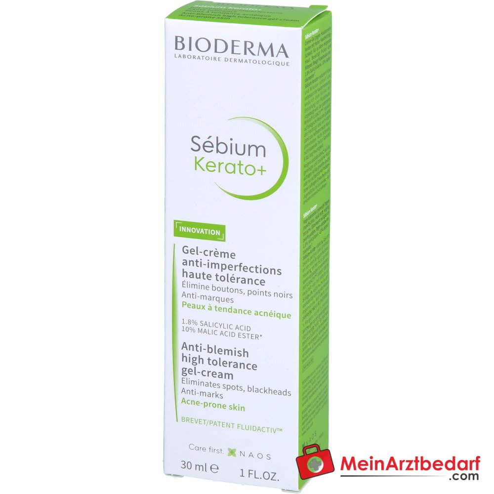 Bioderma Sébium Kerato+ Gel-Creme, 30 ml.