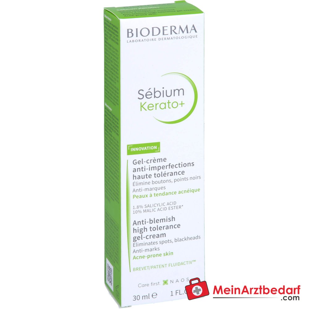 Bioderma Sébium Kerato+ Gel-Creme, 30 ml.