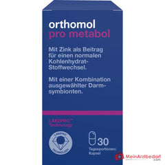 Orthomol Pro metabol Kapseln mit Darmsymbionten und Zink, 30 St..