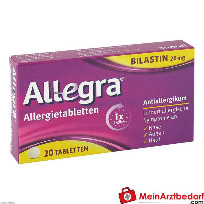 Allegra comprimés contre l'allergie 20mg