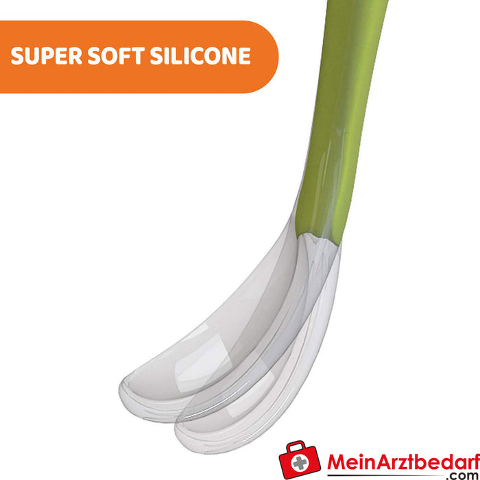 Chicco Cuillère Silicone Rouge 6m+