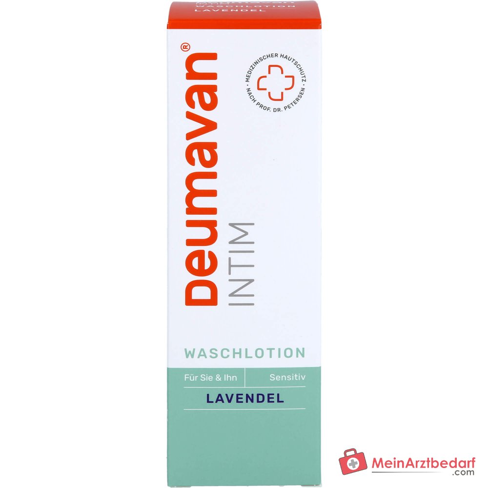 Deumavan Intim Waschlotion Lavendel mit Vitamin E / Milchsaeure Lotion, 200 ml.