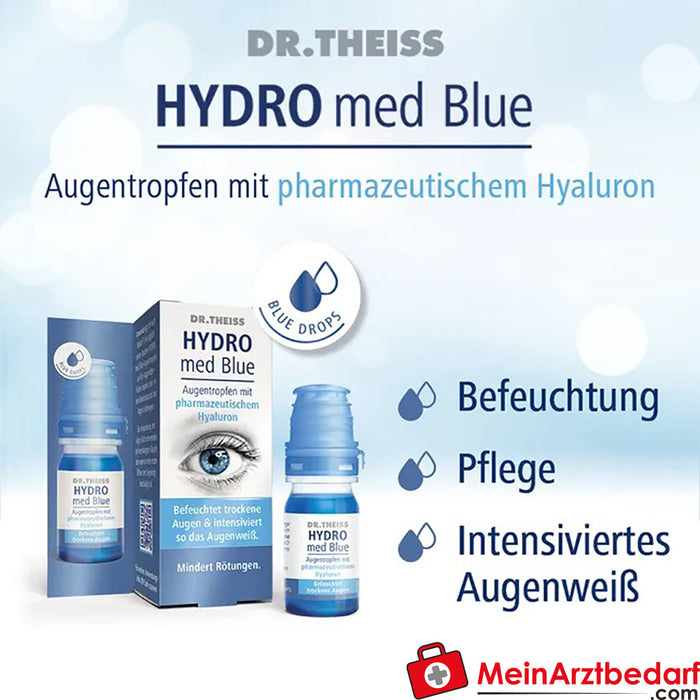 Gotas oculares Dr Theiss Hydro med Blue, 10ml