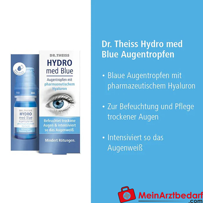 Dr. Theiss Hydro med Blue Gouttes pour les yeux, 10ml