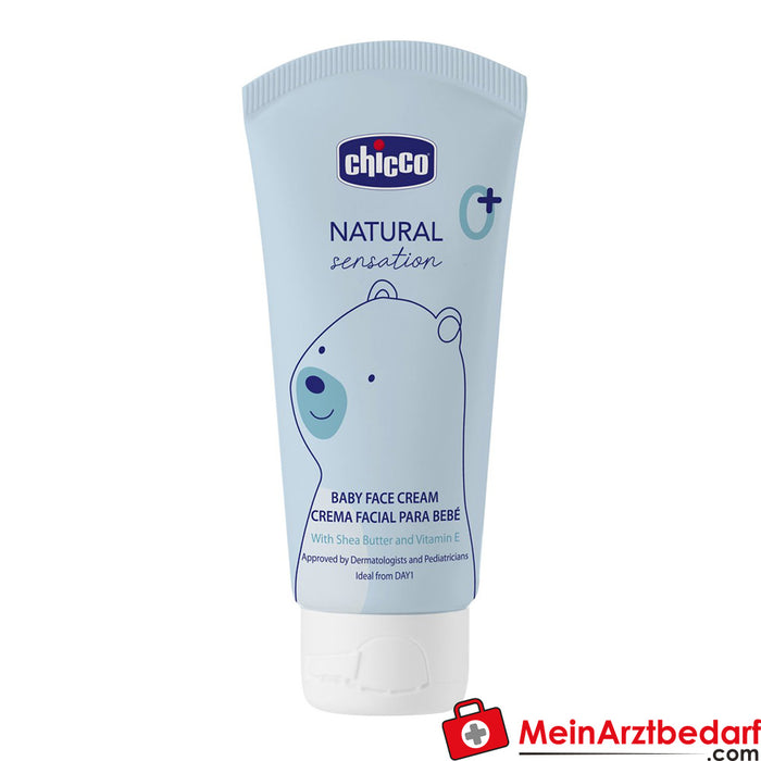 Chicco Natural Sensation - Crema facial para bebés, 50 Ml