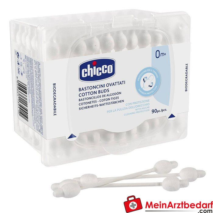 Chicco Cotons-tiges de sécurité, paquet de 90 pièces