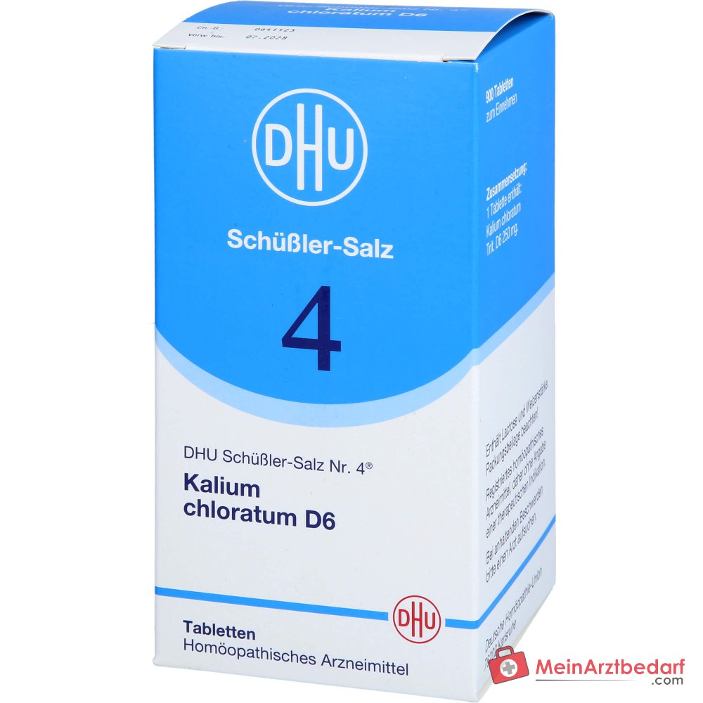 DHU Biochemie 4 Kalium Chloratum D6 Tabletten, 200 st.