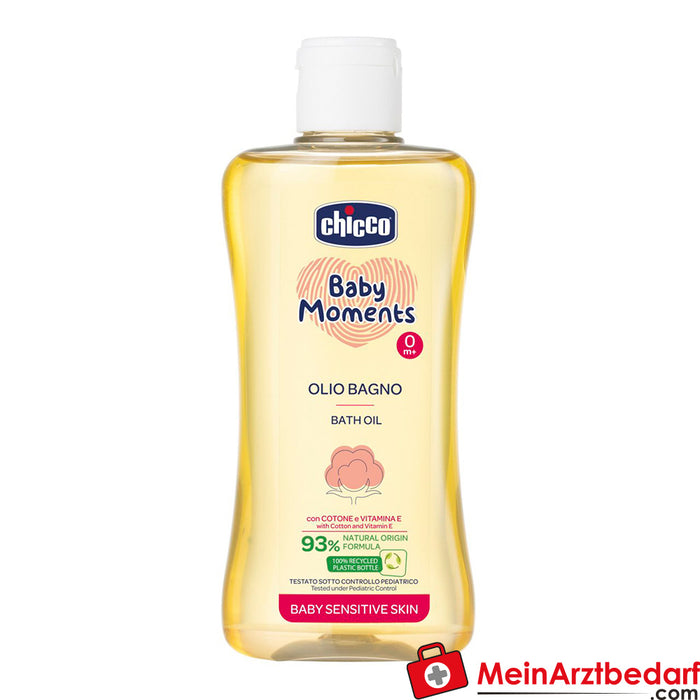 Chicco Baby Sensitive Skin - Bath Oil, 200 Ml, 0m+