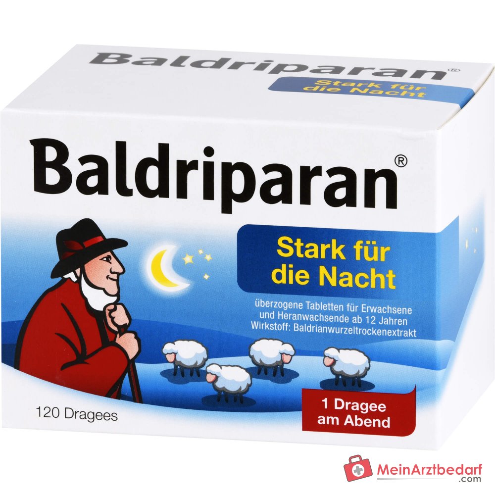 Baldriparan Stark für die Nacht Baldrianwurzel-Trockenextrakt 441,35 mg Dragees 120 St.