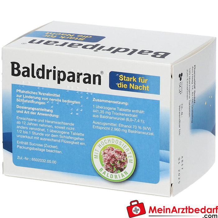 Baldriparan® Strong for the night，120 件。