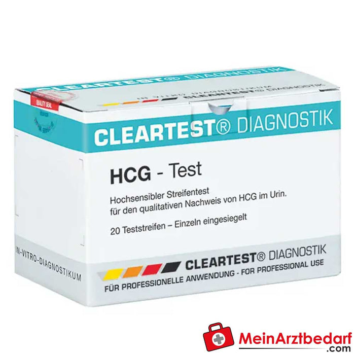 Cleartest® HCG paski testowe ciążowe, 20 szt.