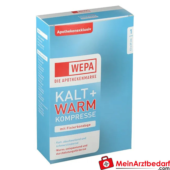Cold-warm compress 12 x 29cm with fixation tape, 1 pc.