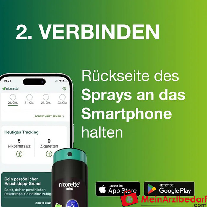 Nicorette® Fruit &amp; Mint Spray, 2 szt.