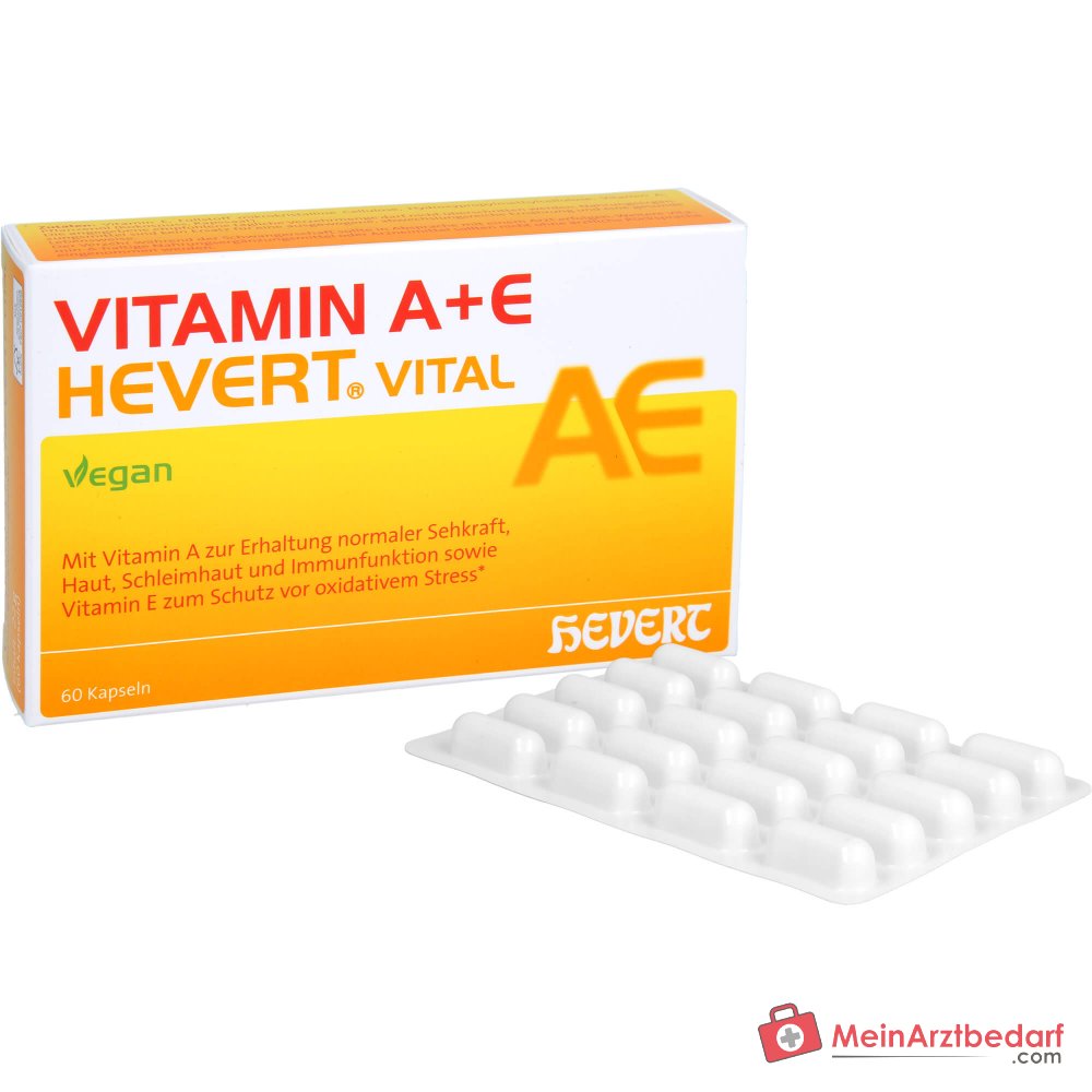 Hevert Vitamin A+E Vital Kapseln, 60 St.