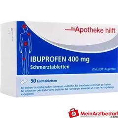Ibuprofen 400mg Die Apotheke hilft.