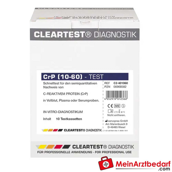 Cleartest® CRP (10/30) Inflammation Parameter Rapid Test