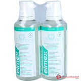 elmex Sensitive Zahnspülung Olaflur / Natriumfluorid Mundspülung, 2x400 ml.
