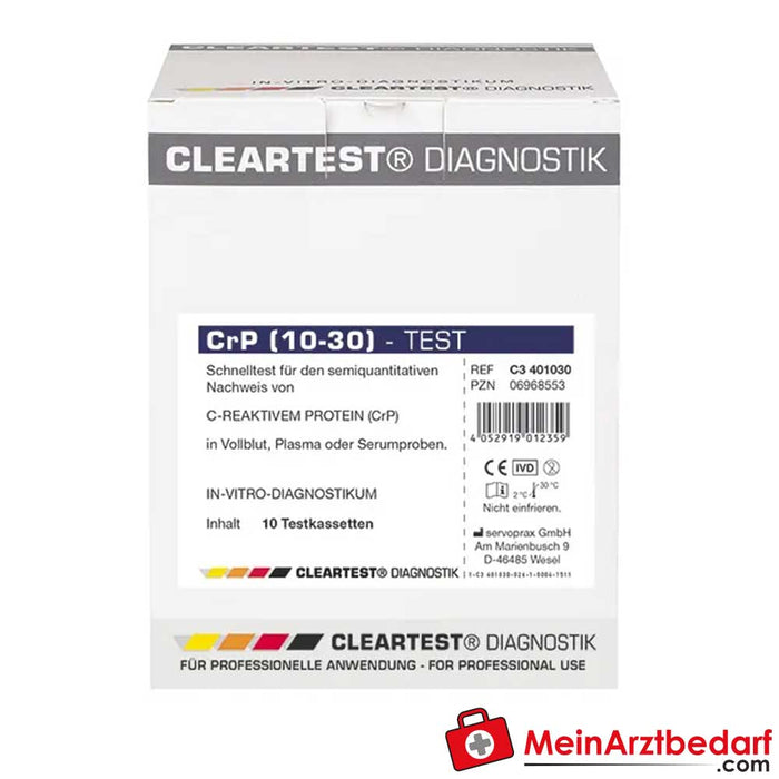 Cleartest® CRP (10/30) o (10/60), test rapido sui parametri dell'infiammazione