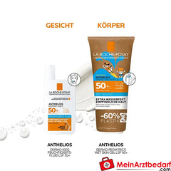 La Roche Posay Anthelios Dermo-Pediatrics Wet Skin Gel LSF 50+: Sonnencreme für Kinder bei zu Sonnenallergie neigende und empfindliche Haut, 200ml.