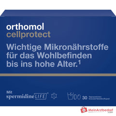 Orthomol Cellprotect Granulat mit Tabletten und Kapseln, 30 Tagesportionen.