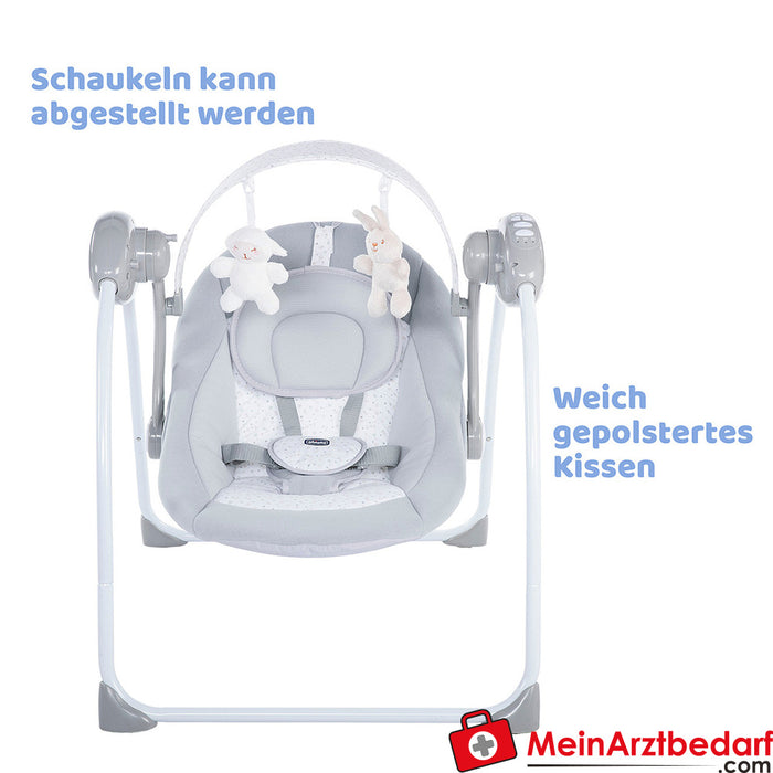 Chicco Babyschaukel - Relax & Play Elektrisch, 5 Geschwindigkeiten, Kompakt