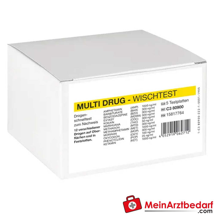 Cleartest® Multi Drug Test de dépistage de drogues par frottis