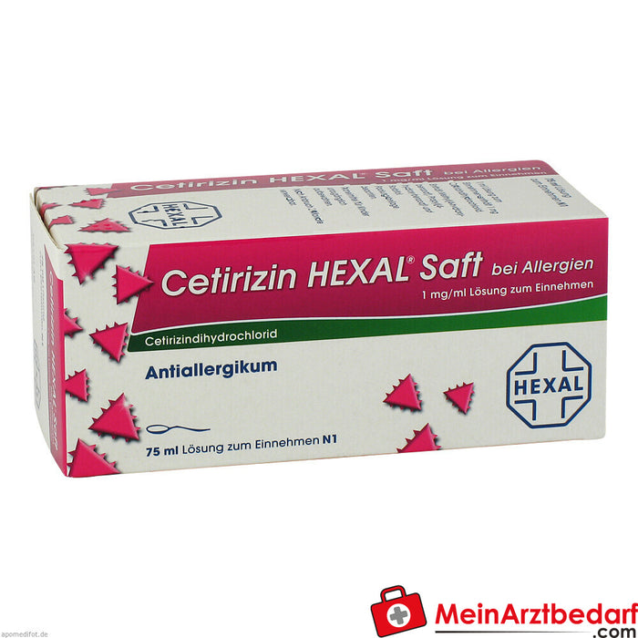 Cetirizine HEXAL juice for allergies 1 mg/ml