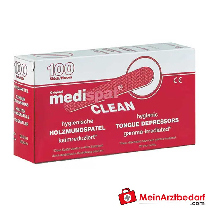 Medispat Clean ahşap ağız spatulası, 100 adet