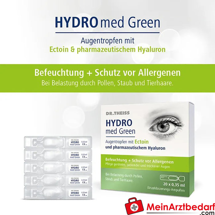 博士THEISS Hydro med 绿色眼药水，7 毫升