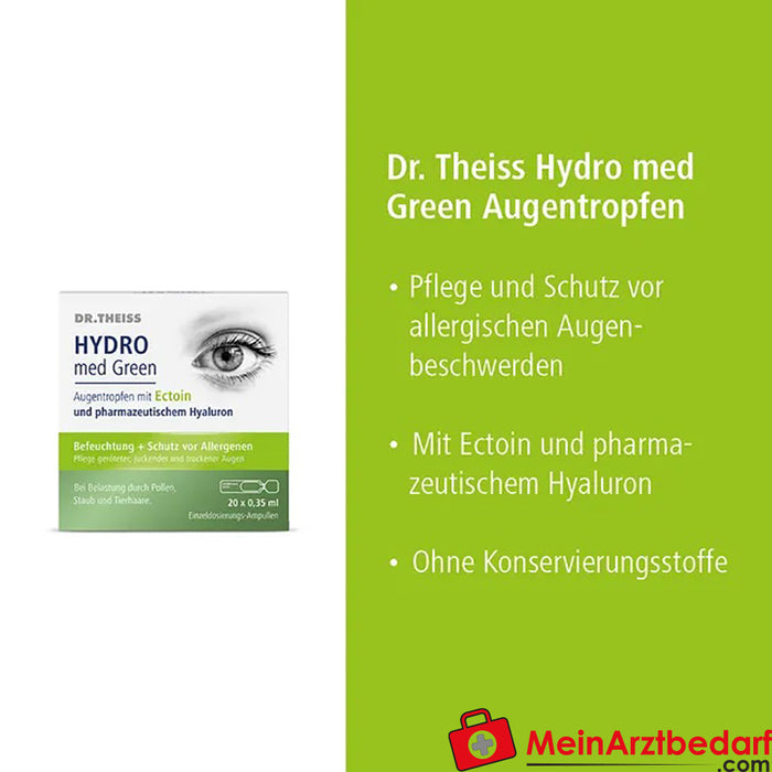 DR. THEISS Hydro med Zielone krople do oczu