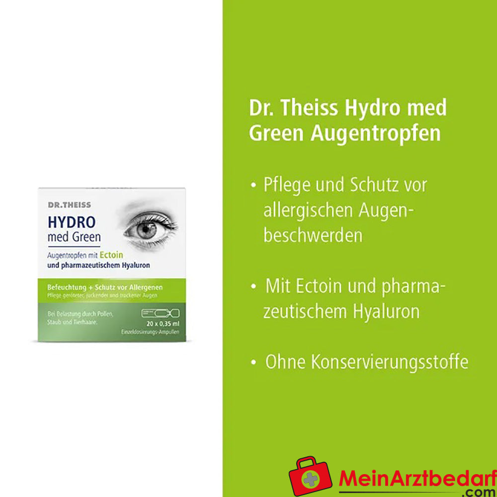 DR. THEISS Hydro med Green Augentropfen, 7ml.