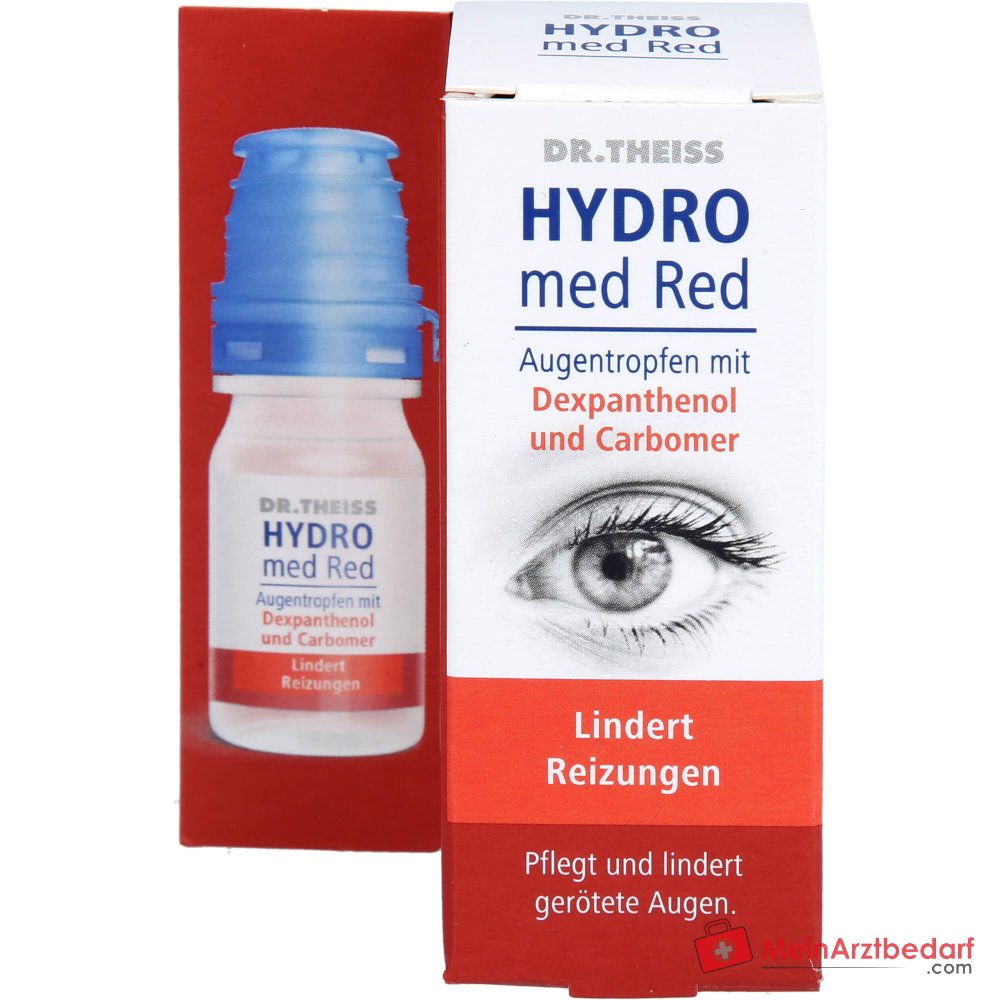 Dr. Theiss Hydro med Red Dexpanthenol / Carbomer Augentropfen, 10 ml.
