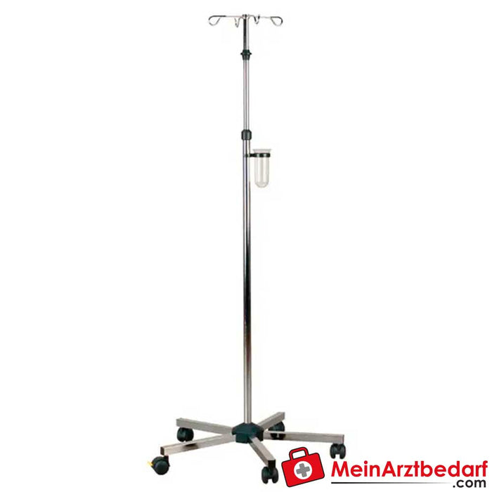 Servocomfort infusion stand with one-hand adjustment