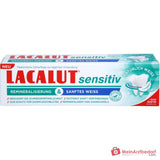 Lacalut sensitiv Remineralisierung & sanftes Weiss Kaliumchlorid / Strontiumacetat / Natriumfluorid Zahncreme, 75 ml.