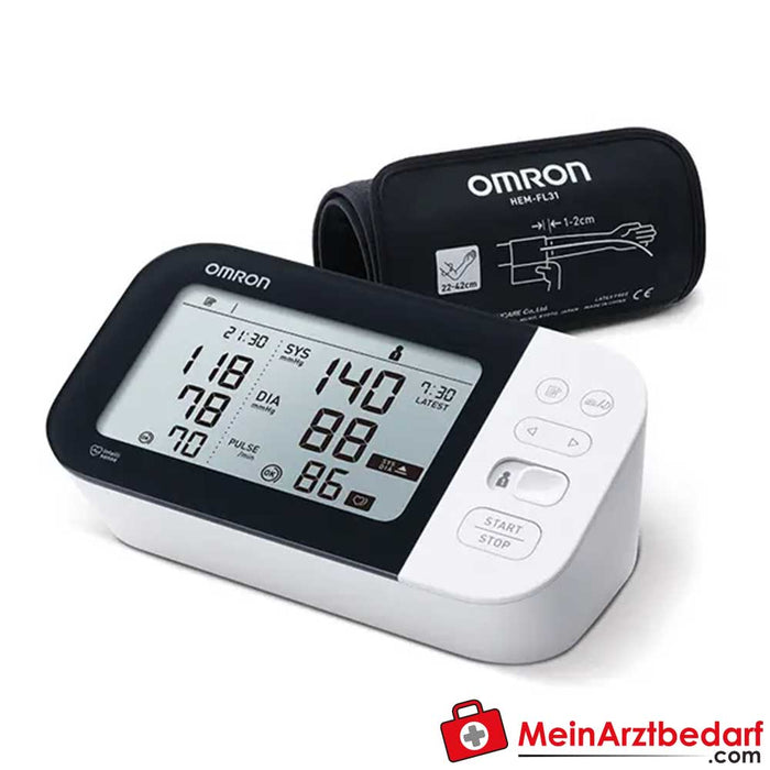 Medidor de tensão arterial de braço Omron M500 intelli IT