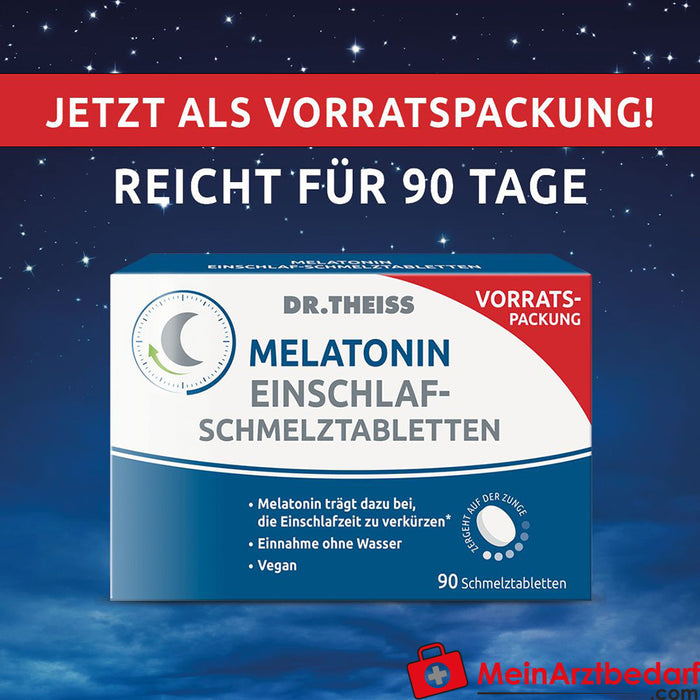 DR. THEISS Melatonin melting tablets to fall asleep