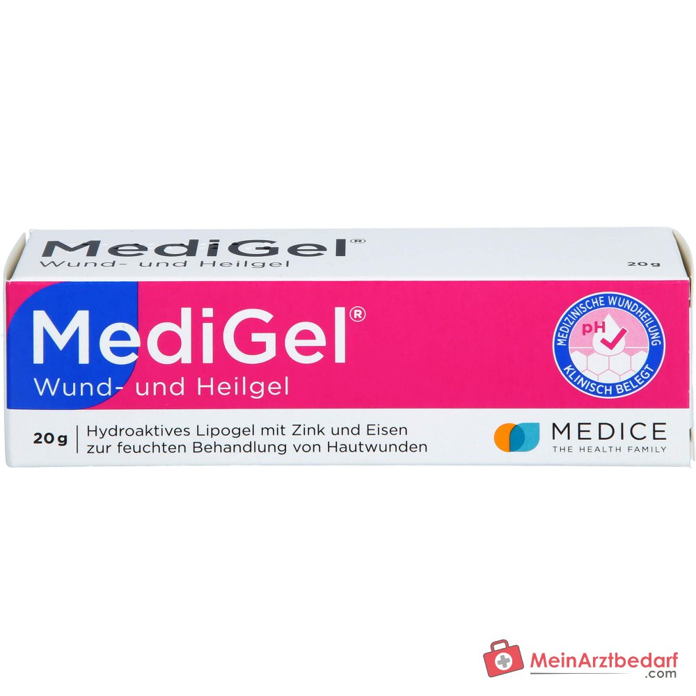 MediGel hydroaktives Lipogel mit Zink und Eisenionen zur Wundheilung (Schürf-, Schnitt- und Kratzwunden)