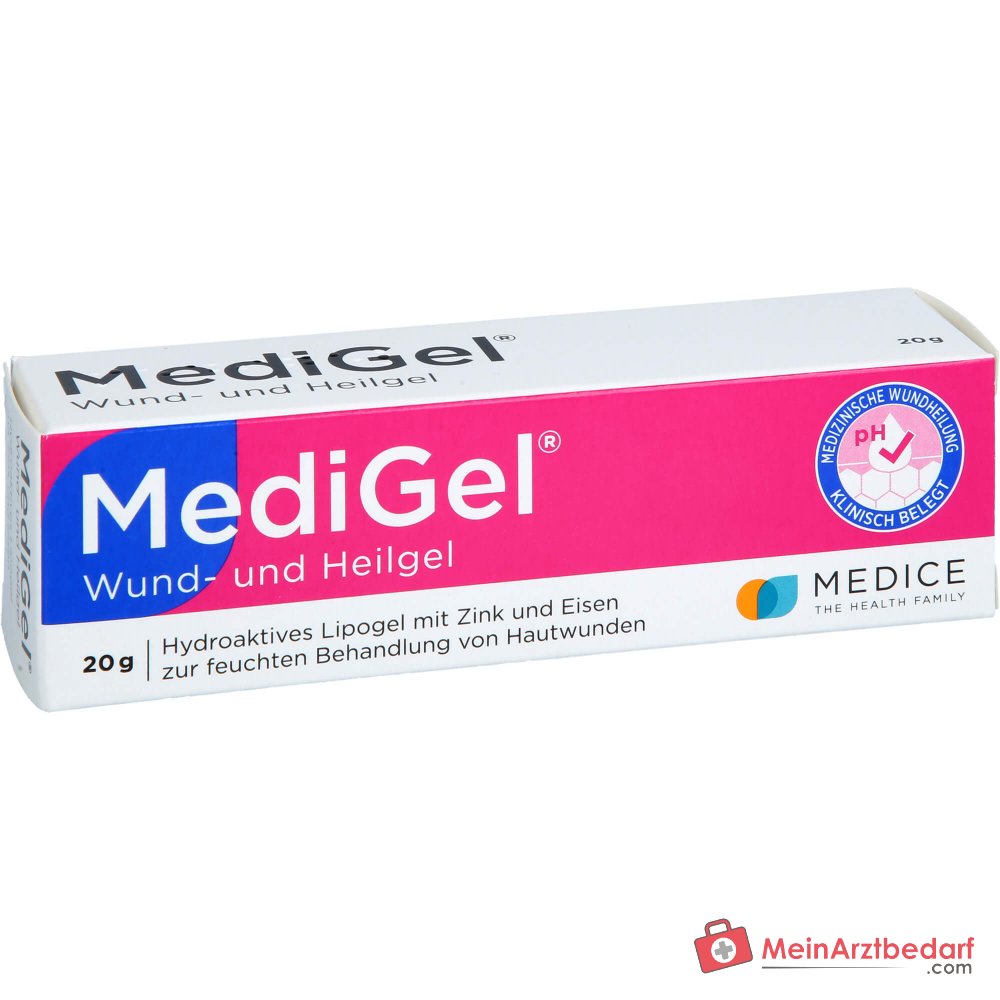 MediGel hydroaktives Lipogel mit Zink und Eisenionen zur Wundheilung (Schürf-, Schnitt- und Kratzwunden)