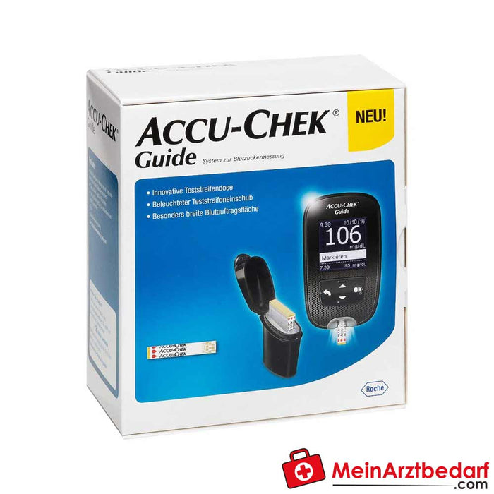 Medidor de glucosa en sangre Accu-Chek Guide