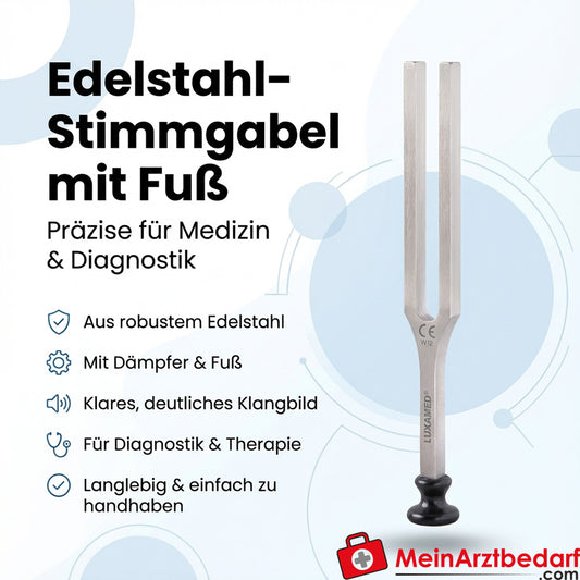 LUXAMED Stimmgabel mit Fuß a1 440