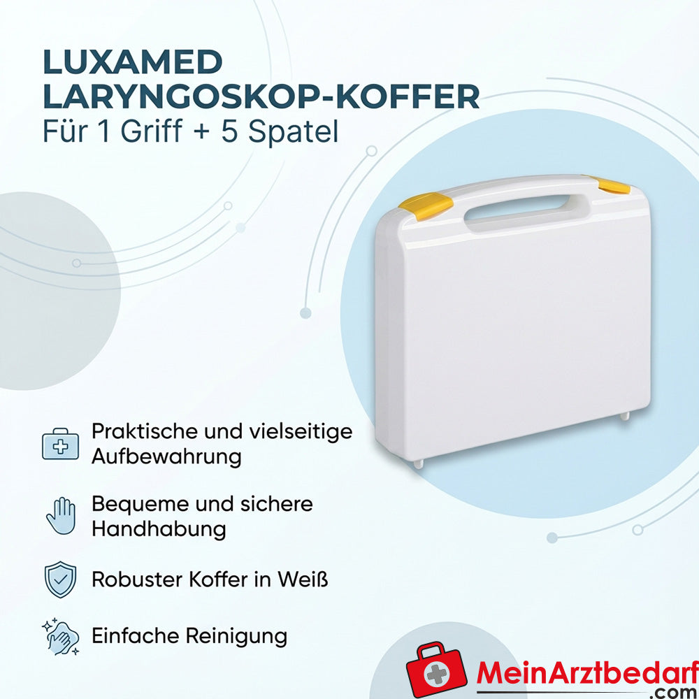 LUXAMED laryngoscope case for 1 handle + 5 blades