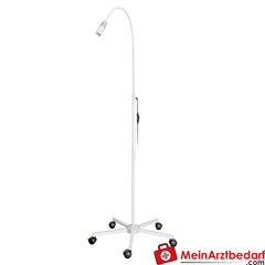 LUXAMED LED Untersuchungsleuchte auf 5-Fuß-Stativ, weiß.