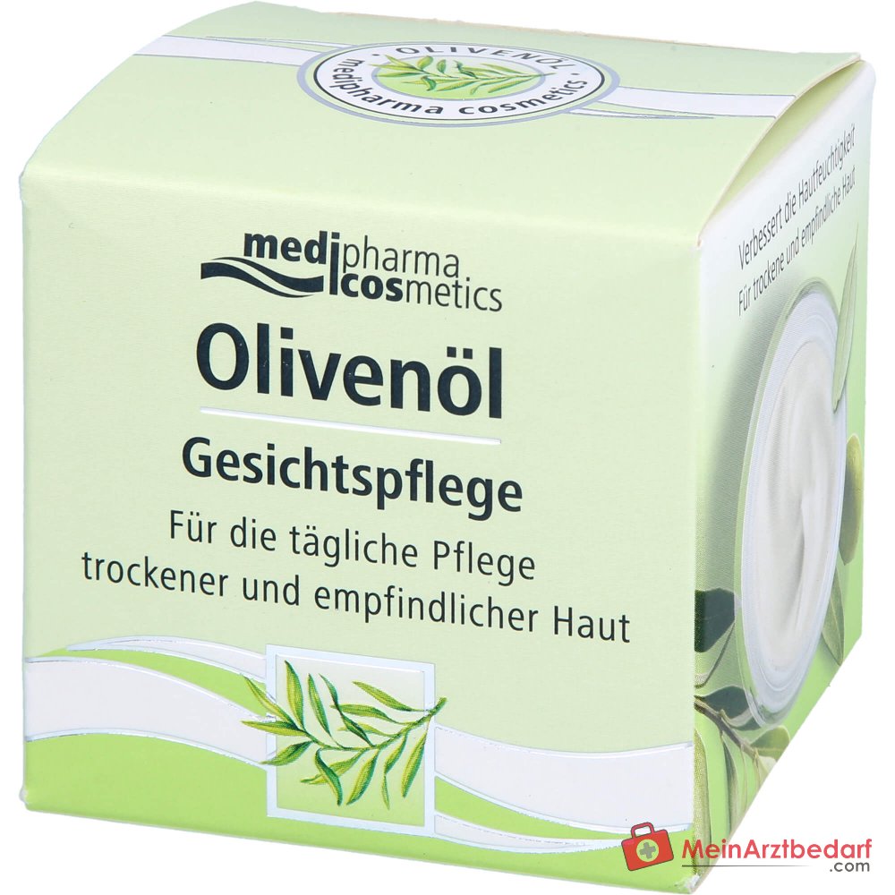 medipharma cosmetics Crème de soins pour le visage à l'huile d'olive, 50 ml