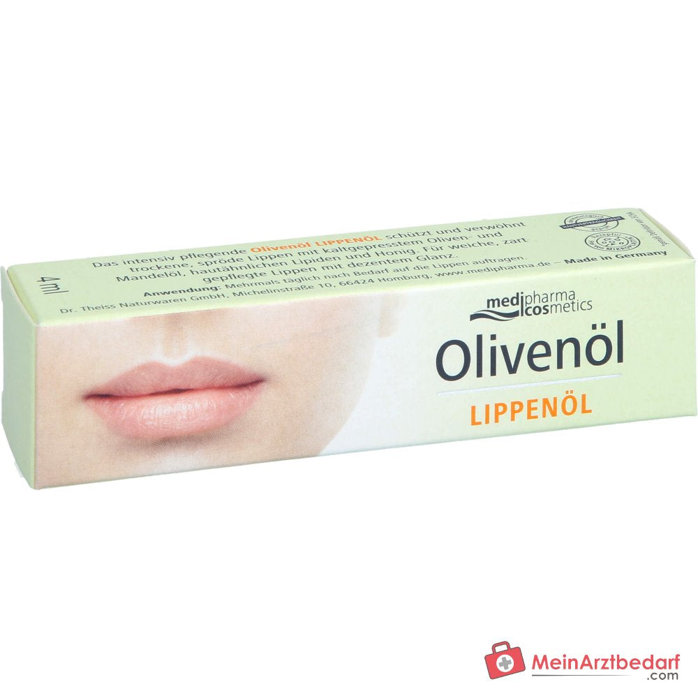 medipharma cosmetics Huile pour lèvres à l'huile d'olive, 4 ml