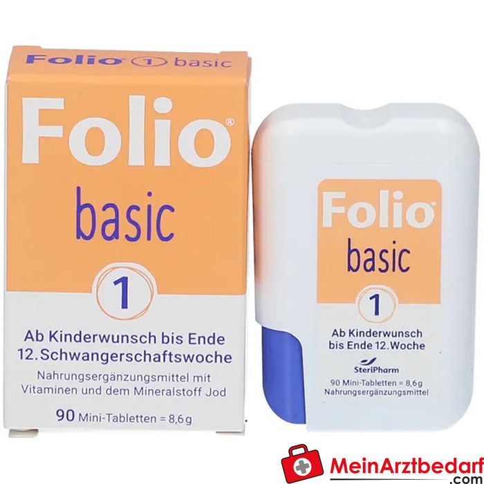 Folio® basic 1 薄膜包衣片剂 90 片。