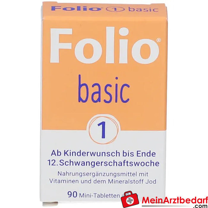 Folio® basic 1 薄膜包衣片，90 片。