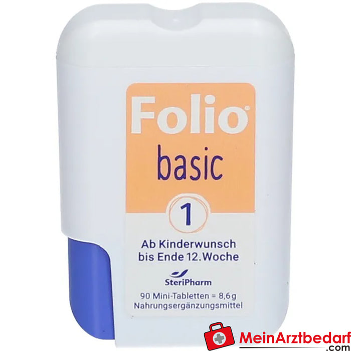 Folio® basic 1 薄膜包衣片，90 片。